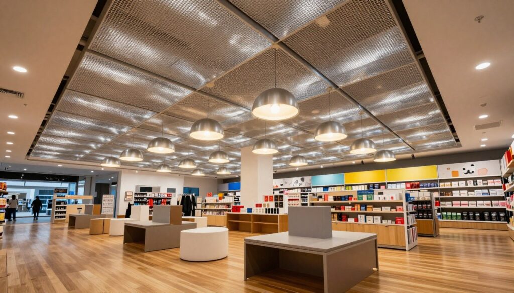 commercial ceiling solutions for retail interior design